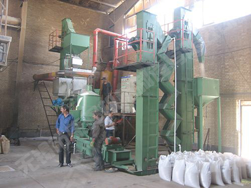 出口伊朗的熱法覆膜砂設備 燃料：煤、天然氣